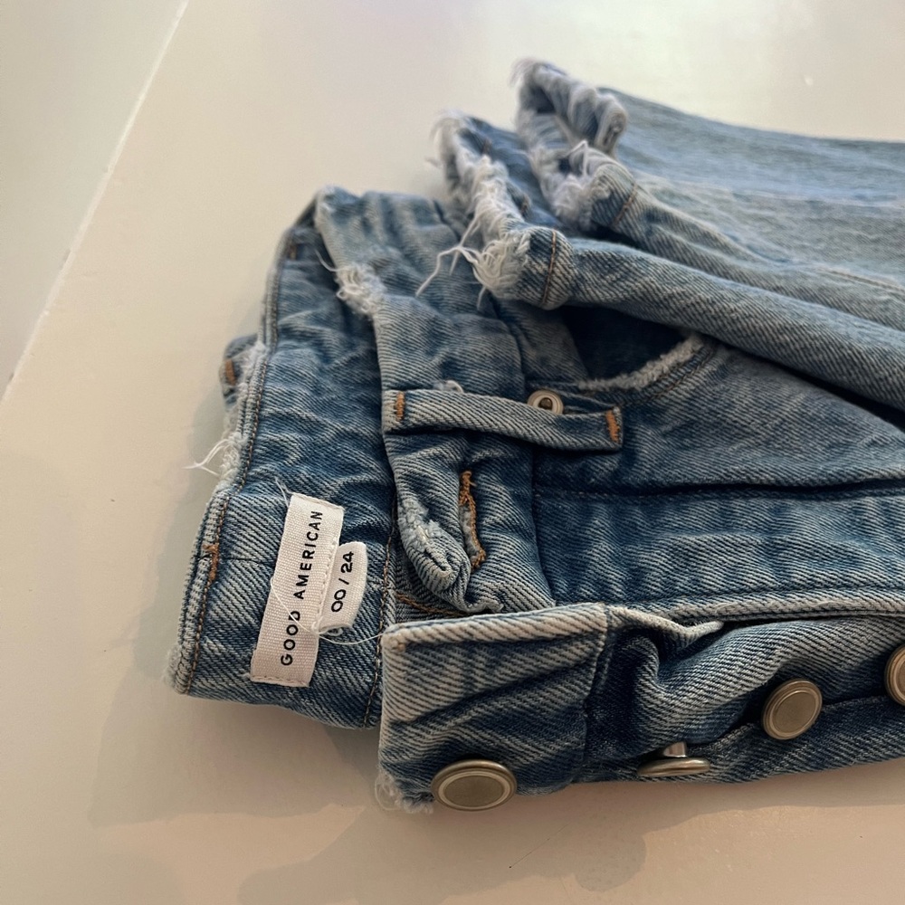 Good American Women’s High-Waisted Button Fly Jeans - Size 00 / 24